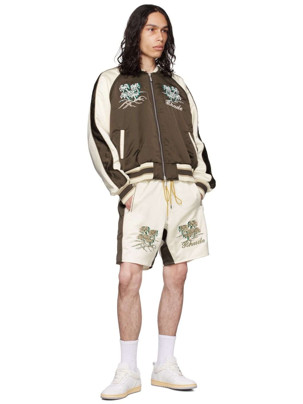 Brown Souvenir Bomber Jacket - 4
