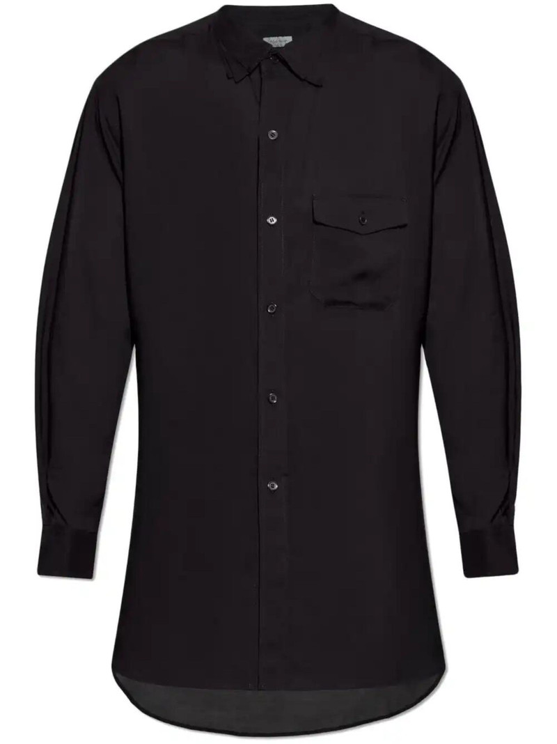 layered-collar shirt - 1