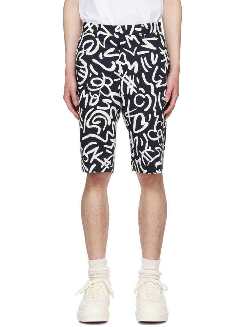 monogram 인쇄 chino 반바지 1