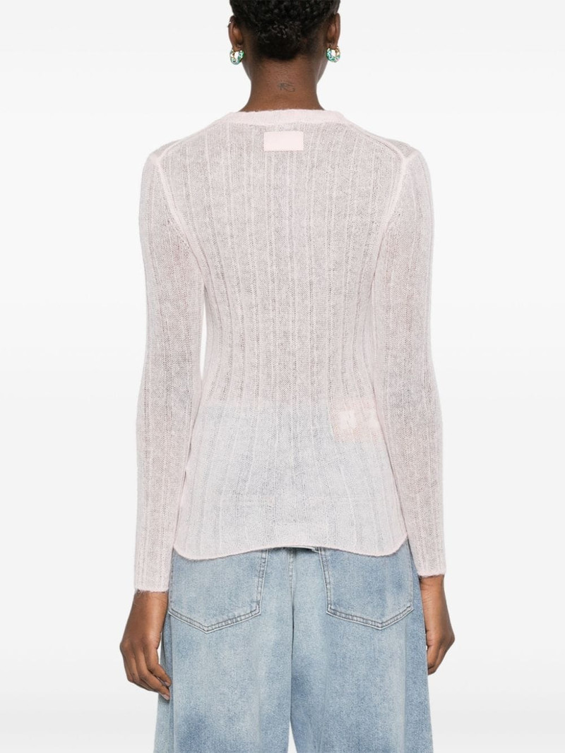 ribbed open-knit jumper 4