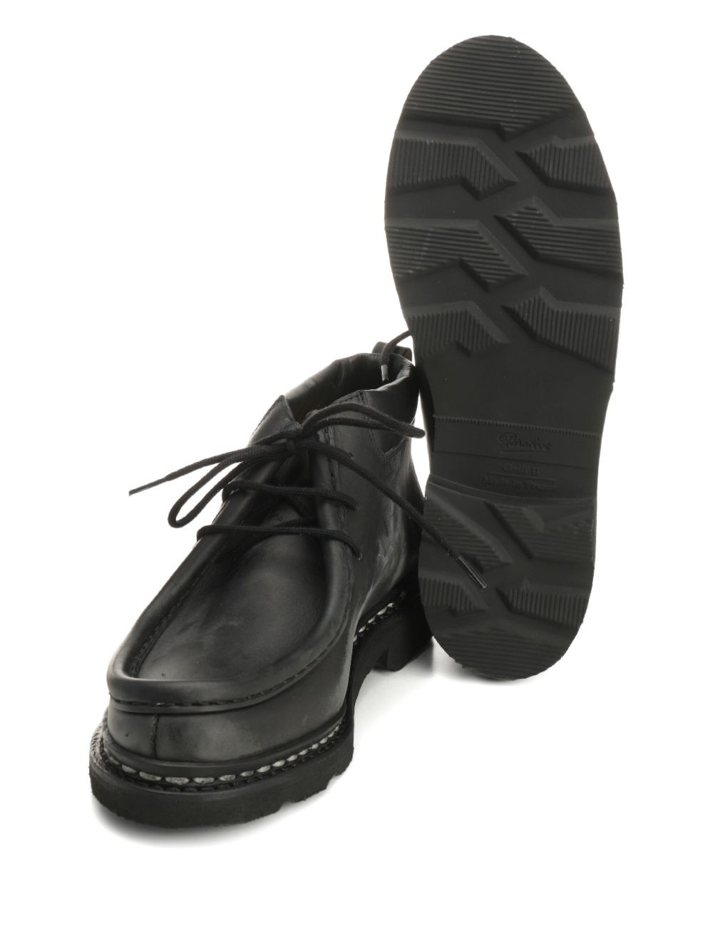 leather lace-up ankle boots - 4