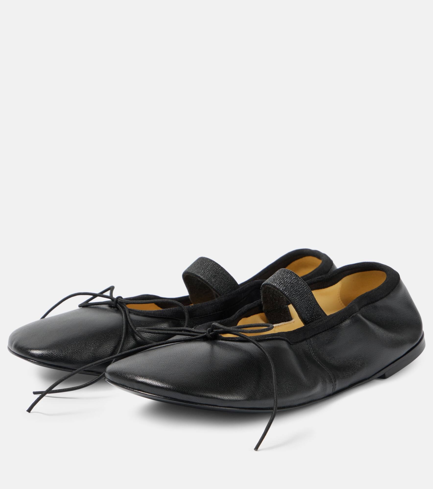 Glove leather Mary Jane flats - 4