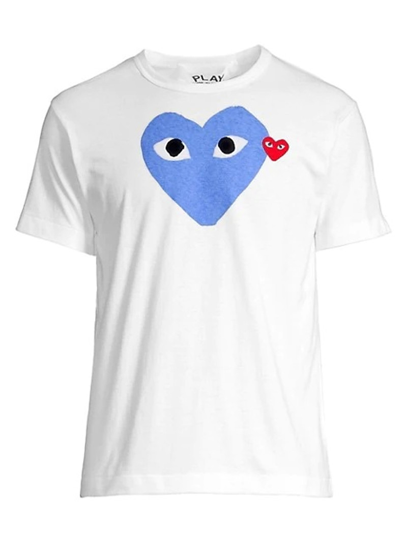 서명 심장 motifcotton T 셔츠 - 1