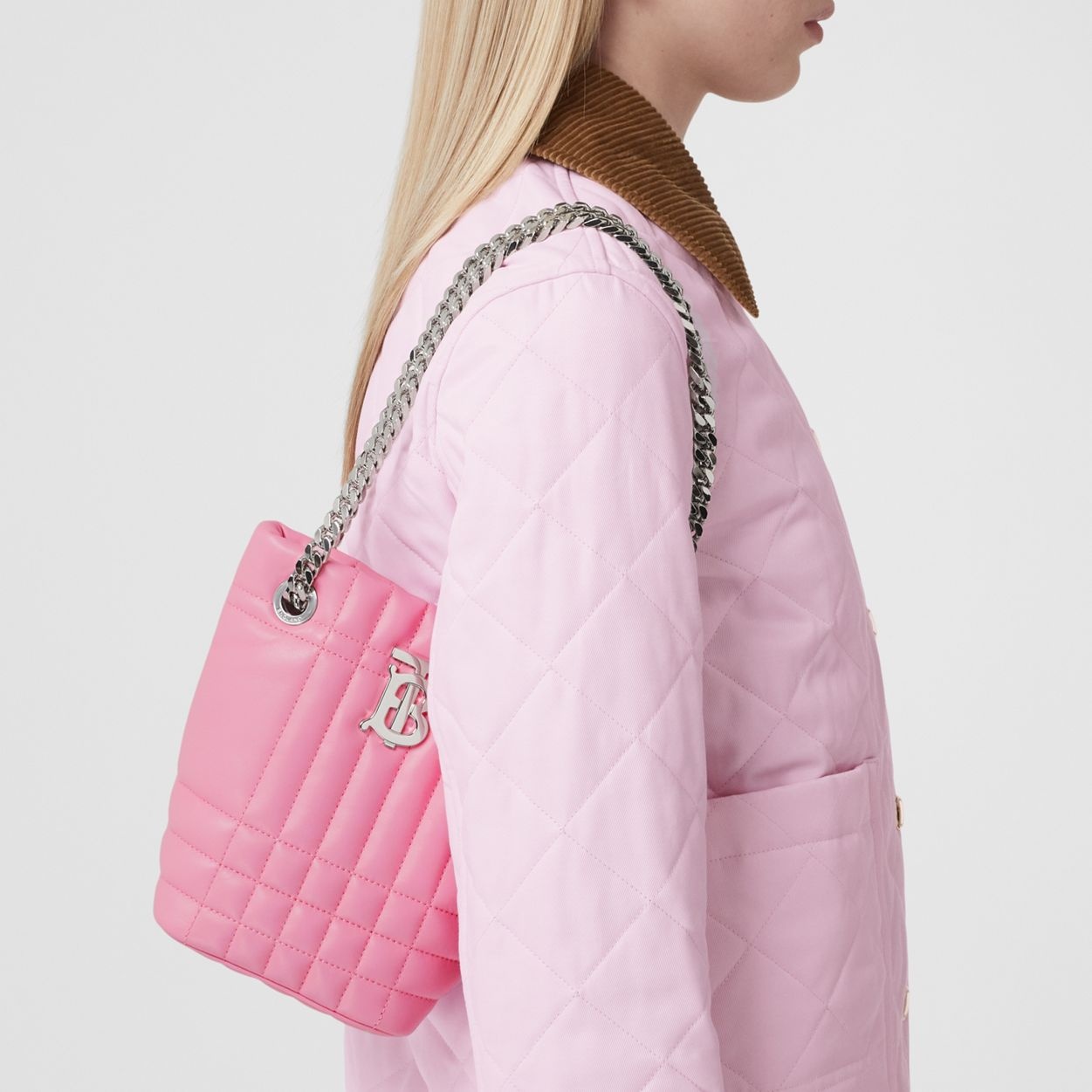 Quilted Leather Mini Lola Bucket Bag - 10