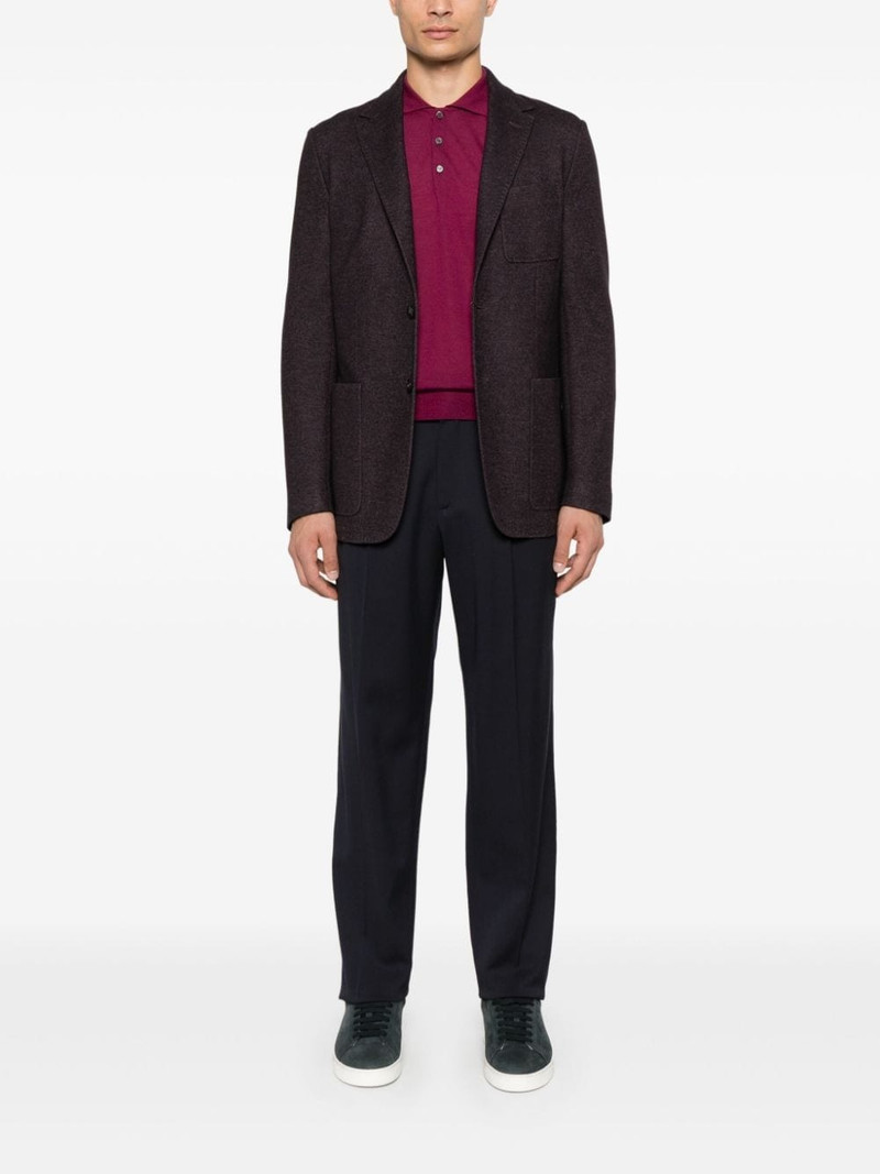 Canali merino wool polo top outlook