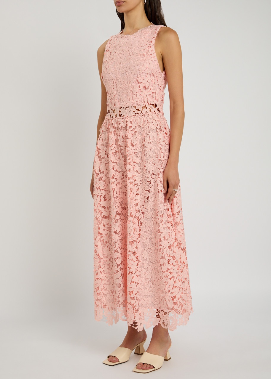 Alice + Olivia Babette Guipure-lace Midi Dress - 2