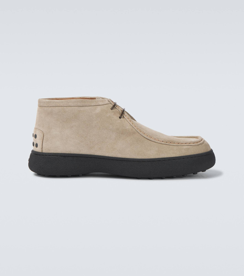 Suede lace-up boots 1
