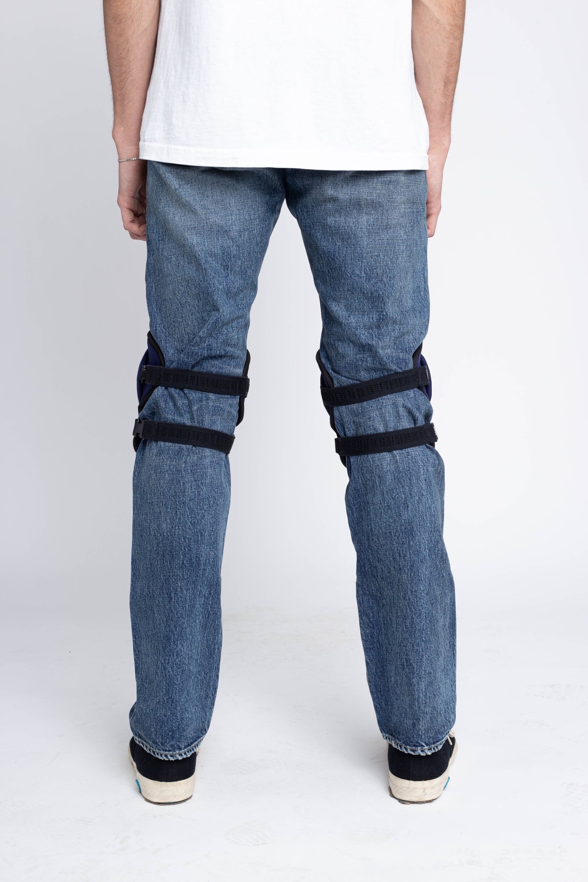 DENIM REPAIR Knee Pad - Navy X Grey - 3