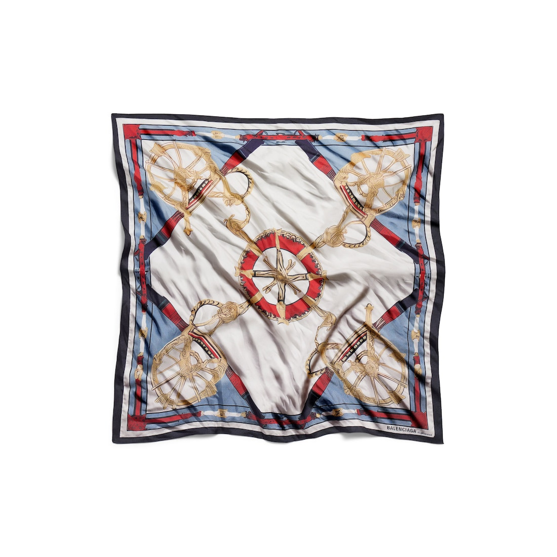 Women's Ai Scarf in Beige/light Blue - 2