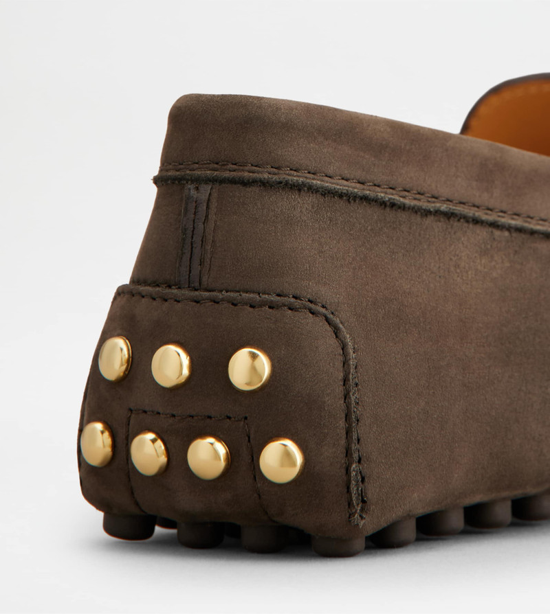 GOMMINO LOAFERS IN NUBUCK - BROWN 5