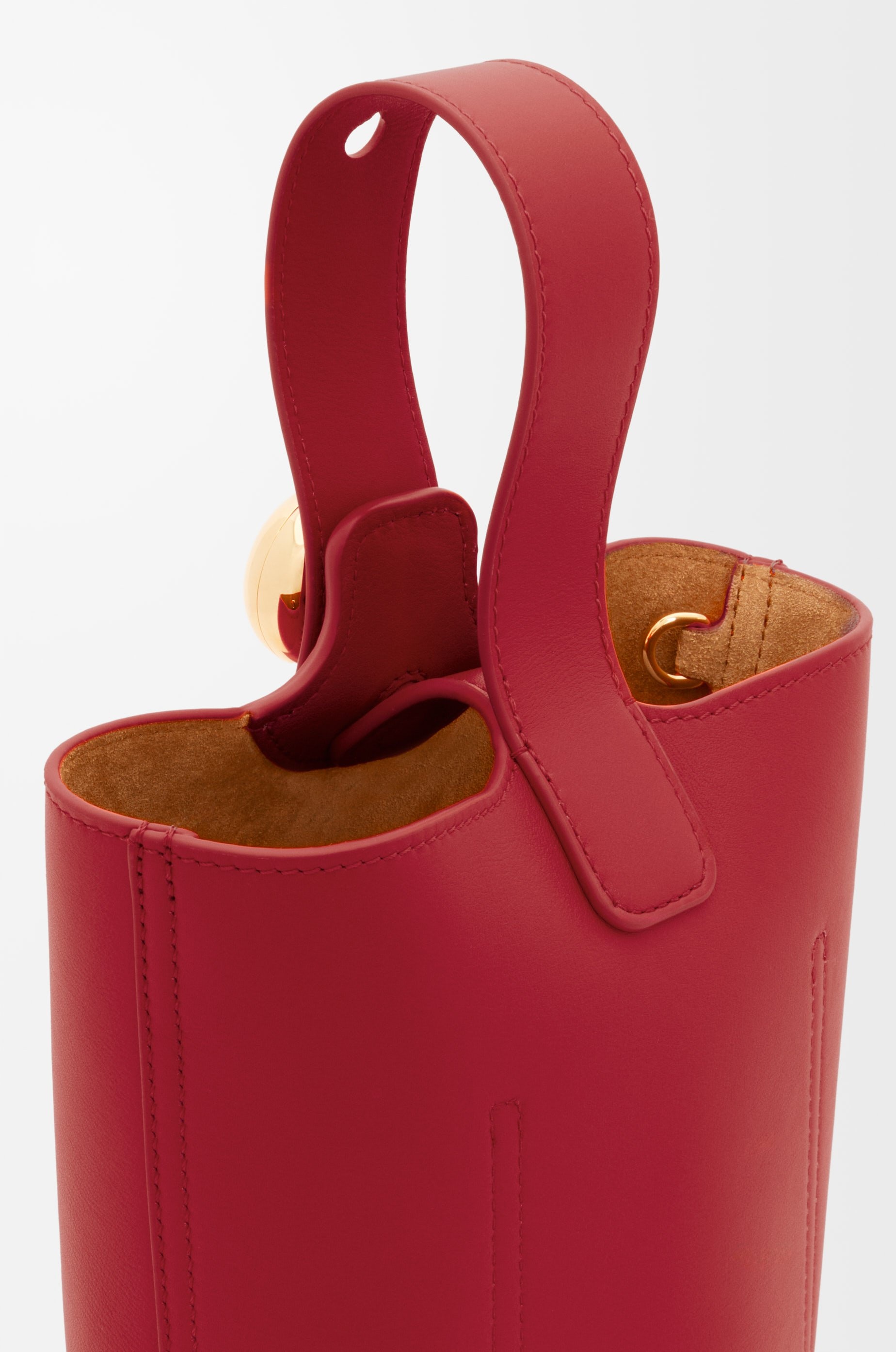 Mini Pebble bucket in smooth calfskin - 9