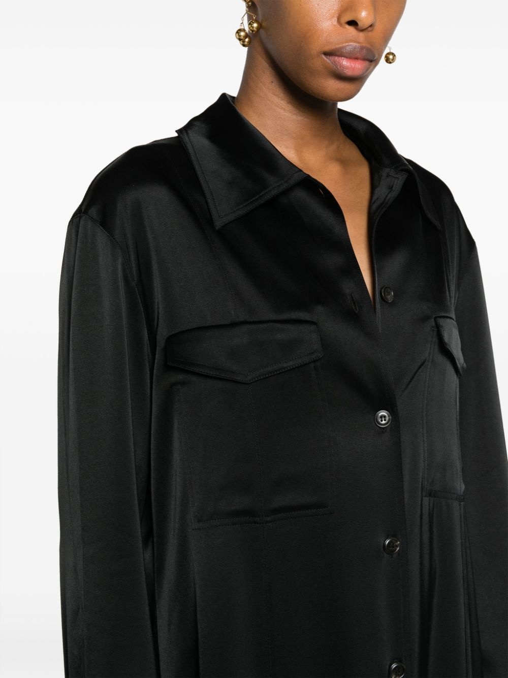 Joann satin shirtdress - 5