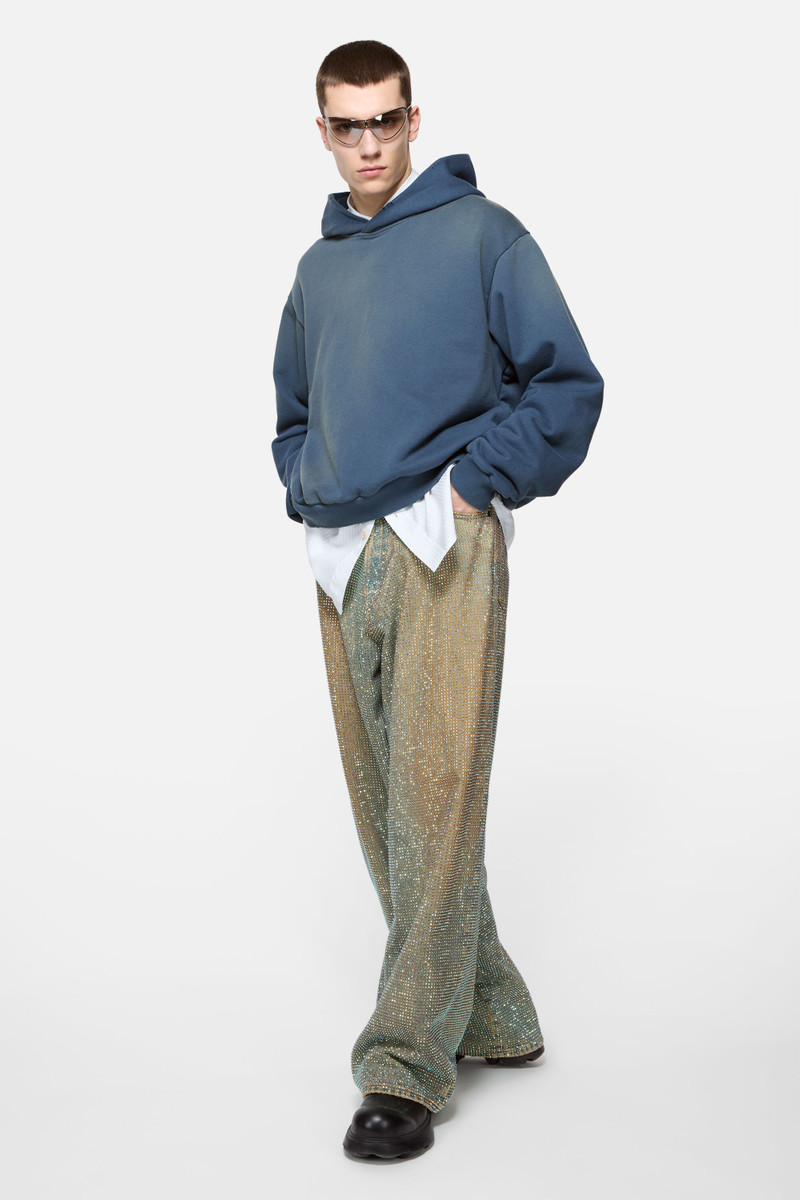 Acne Studios Logo hooded sweater - Deep blue outlook