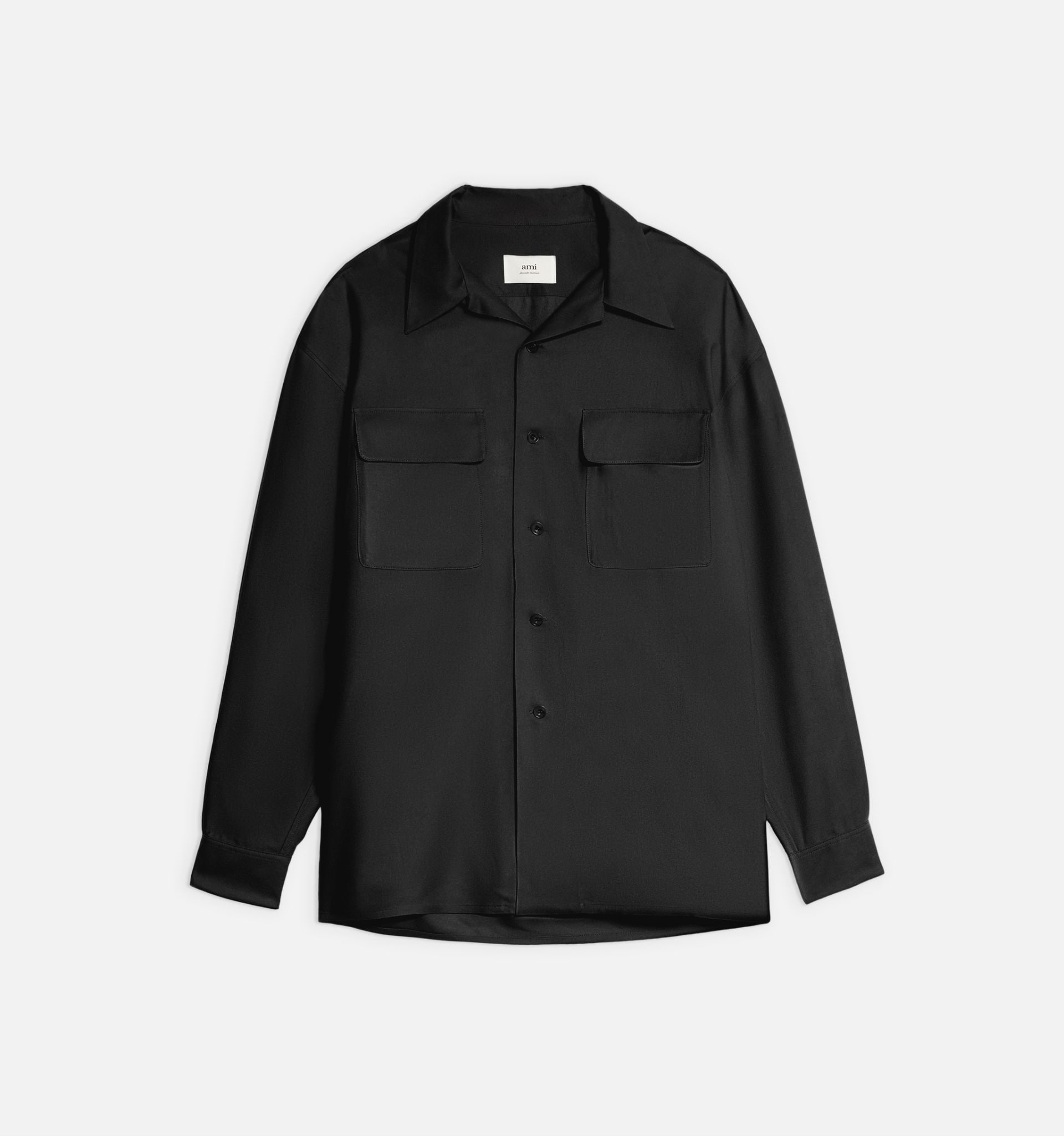 Patch Pockets Shirt With - 2