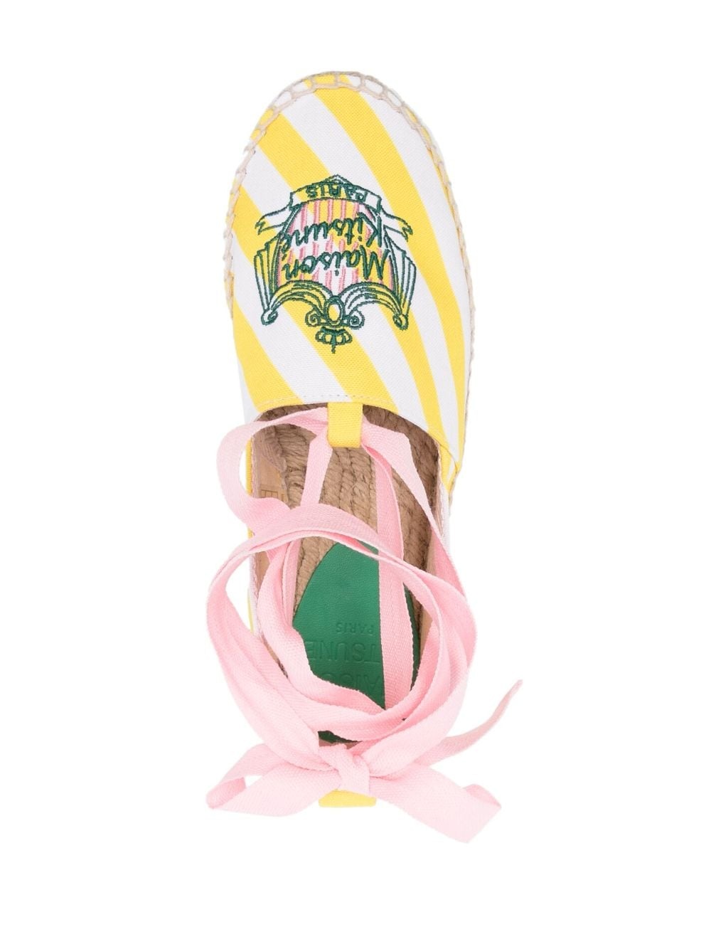 striped lace-up espadrilles - 4