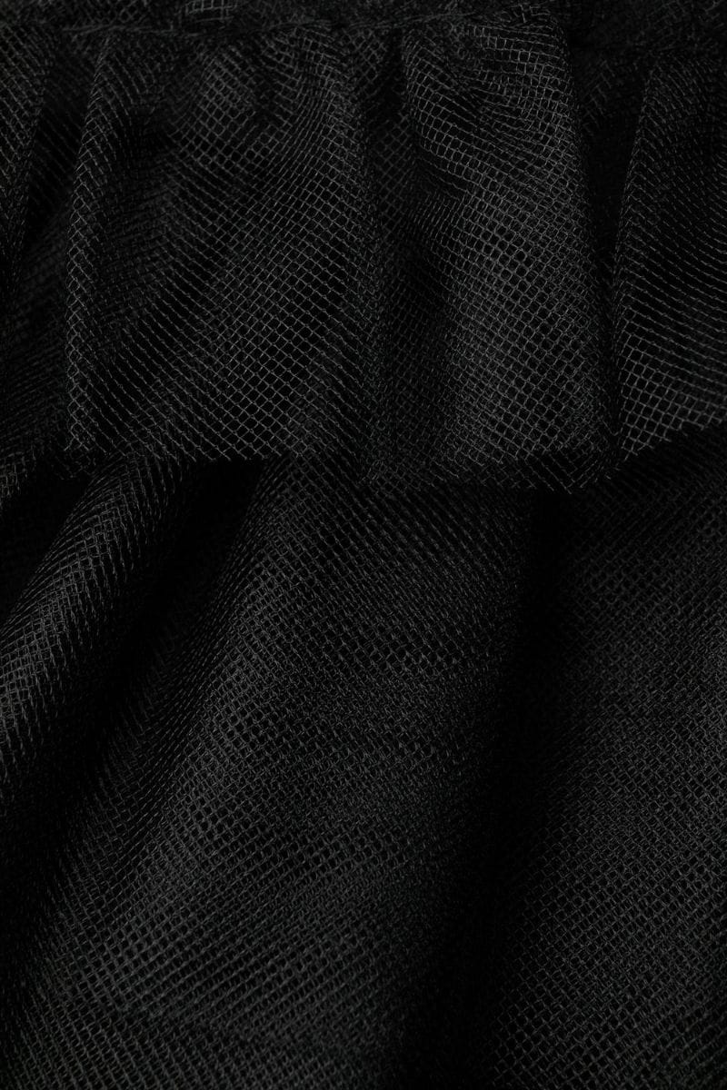 mesh overlay dress - 6