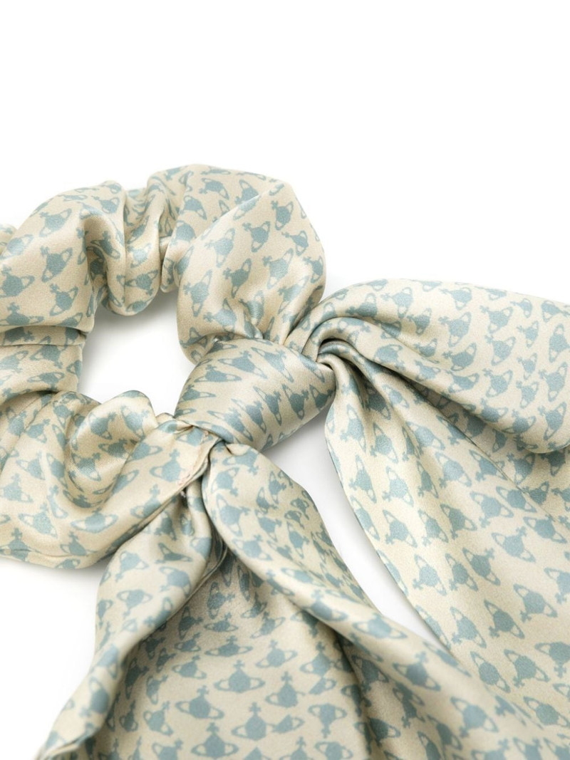 Vivienne Westwood Hilma Silhouette silk scrunchie outlook