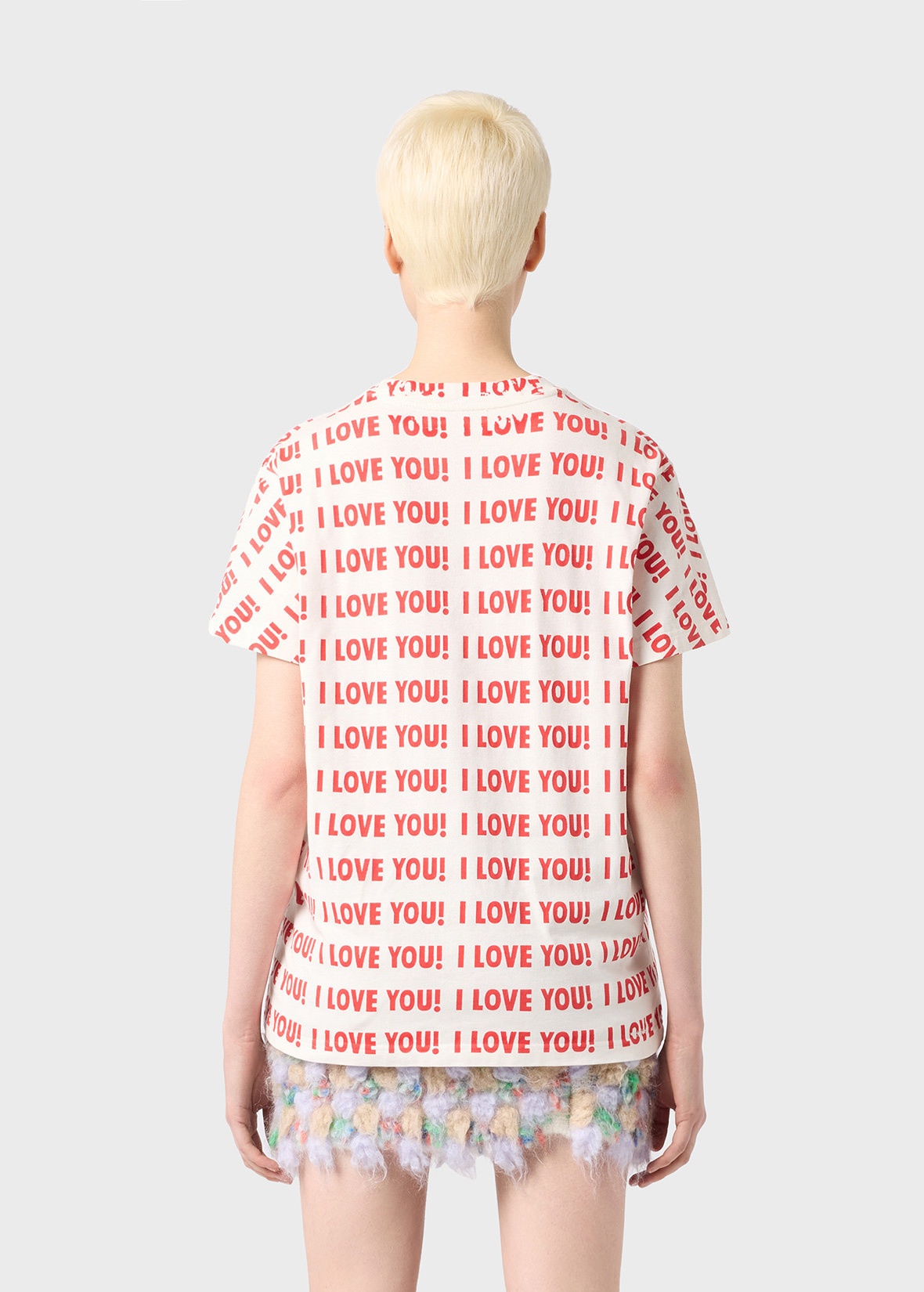 VISCOSE SWEATER WITH I LOVE YOU! PRINT - 4