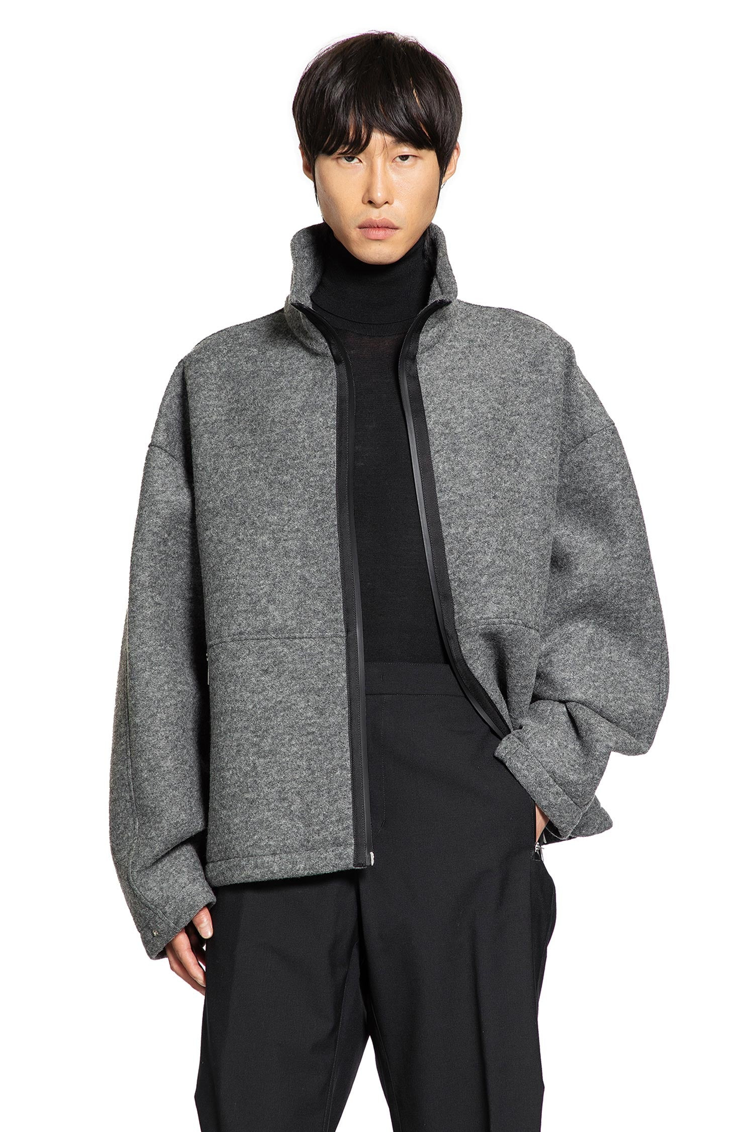 Felt Zip-up Jacket - 6