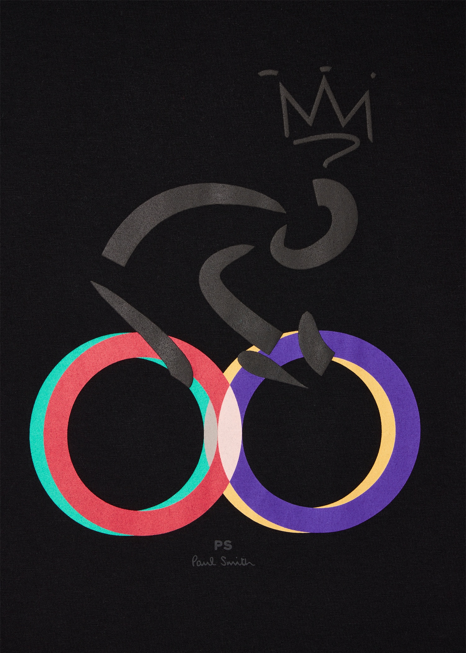 Black 'Cyclist' Print T-Shirt - 2
