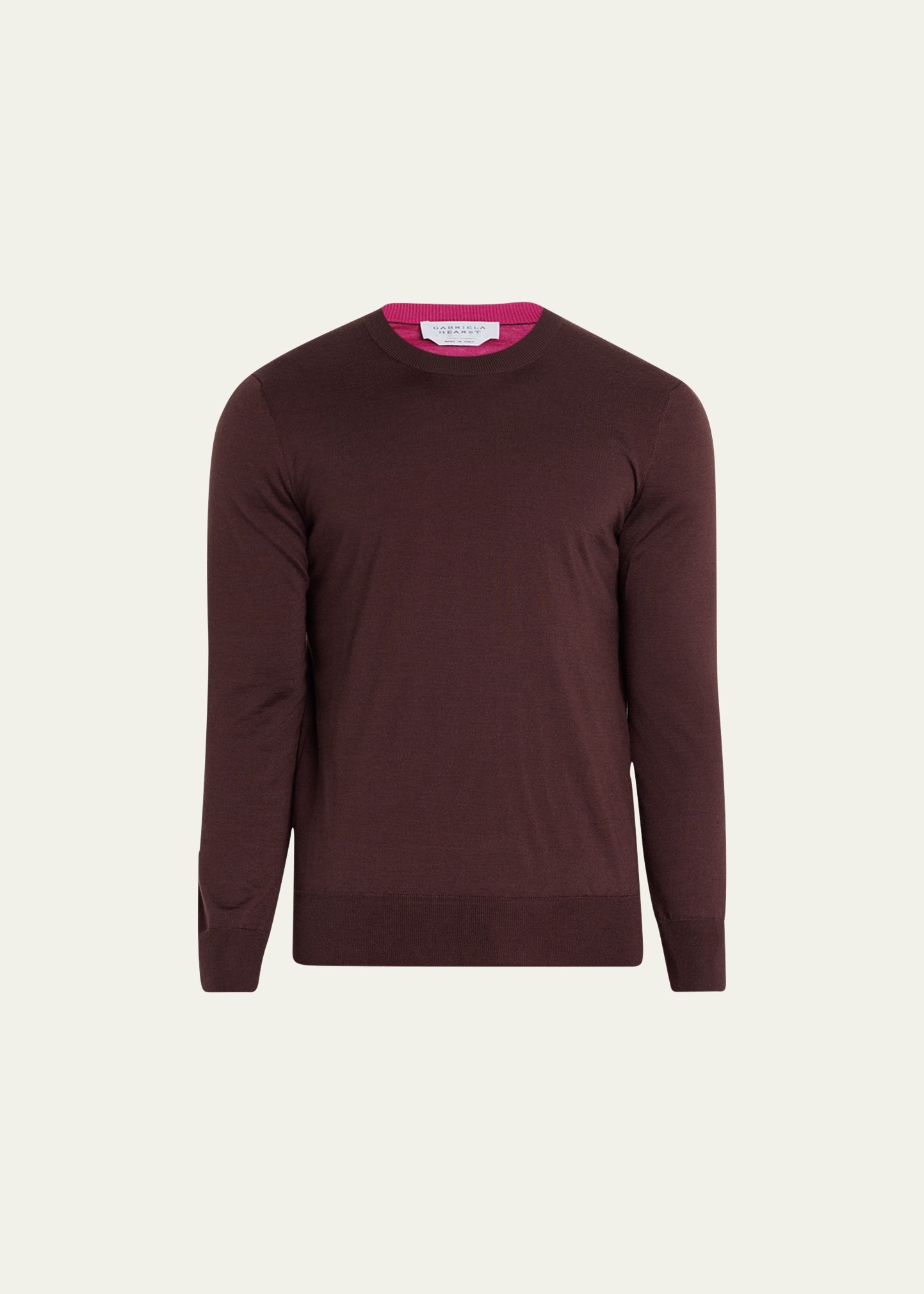 Men's Wells Cashmere-Silk Reversible Pullover Sweater - 1