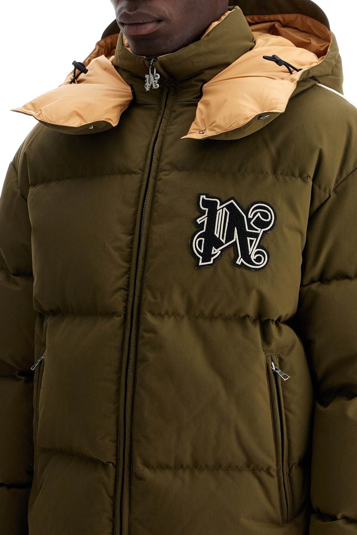 "DOWN JACKET WITH LOGO PATCH - 5