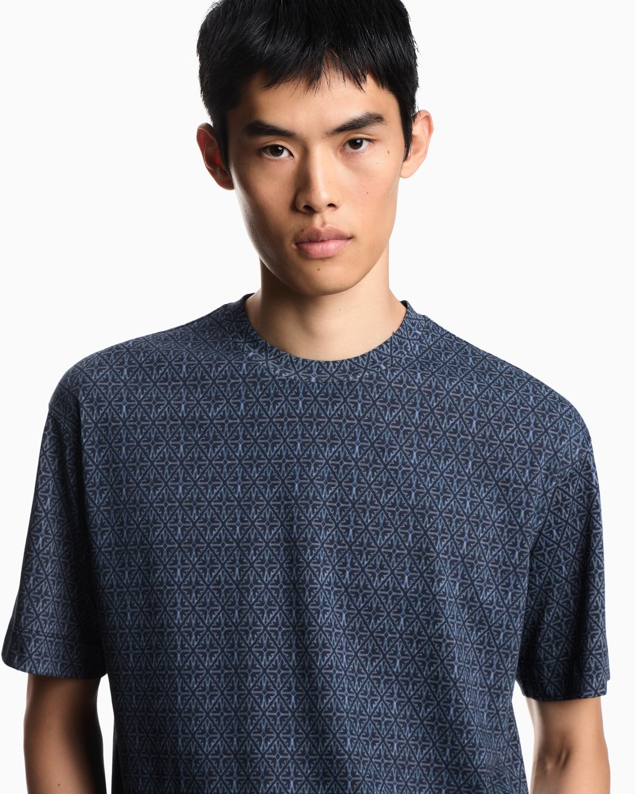 ASV JERSEY T-SHIRT WITH MAJOLICA-EFFECT PRINT - 5