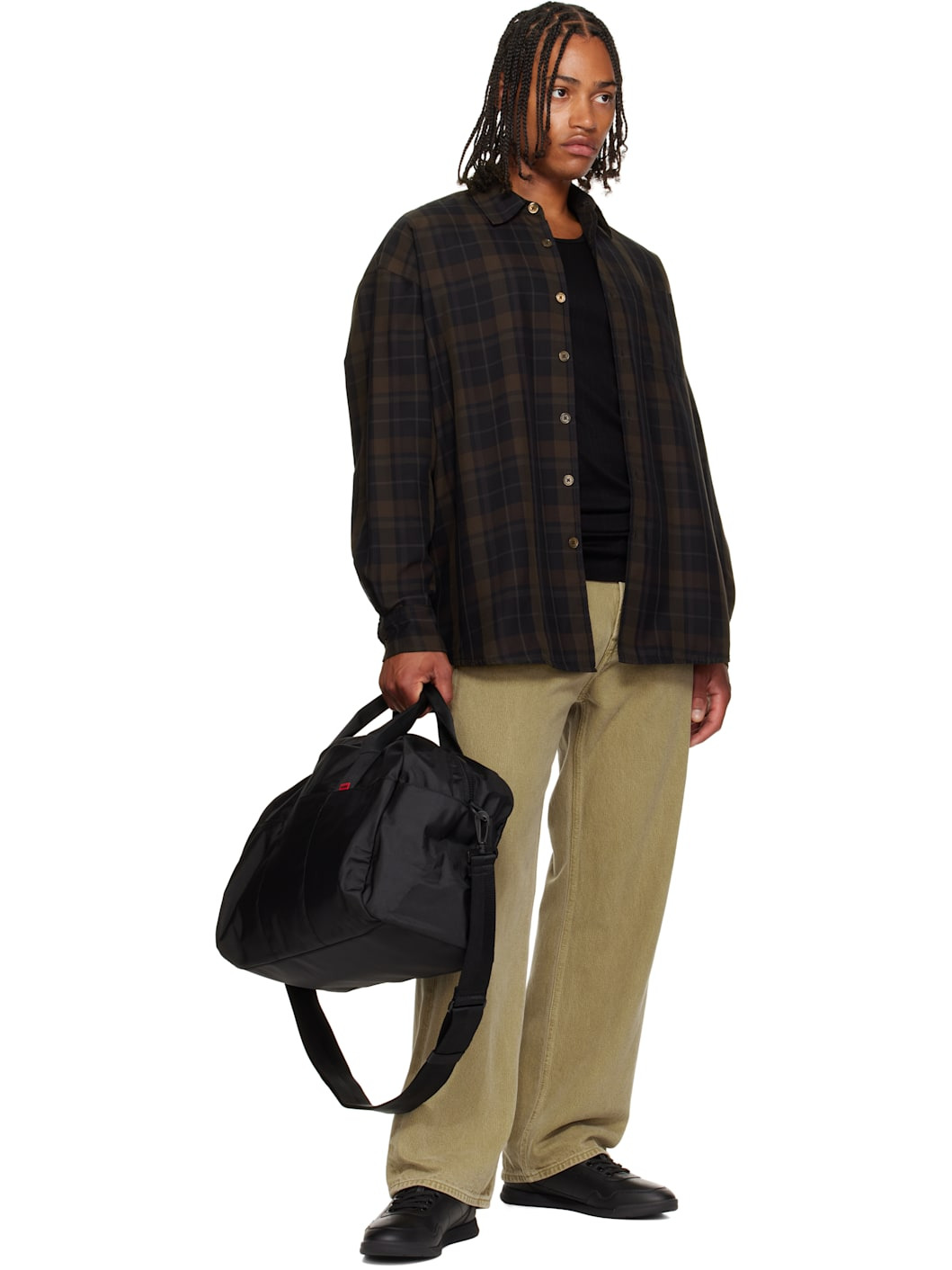 Black Logo Duffle Bag - 4