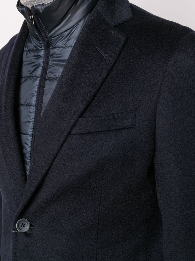 padded-detail single-breasted blazer 5