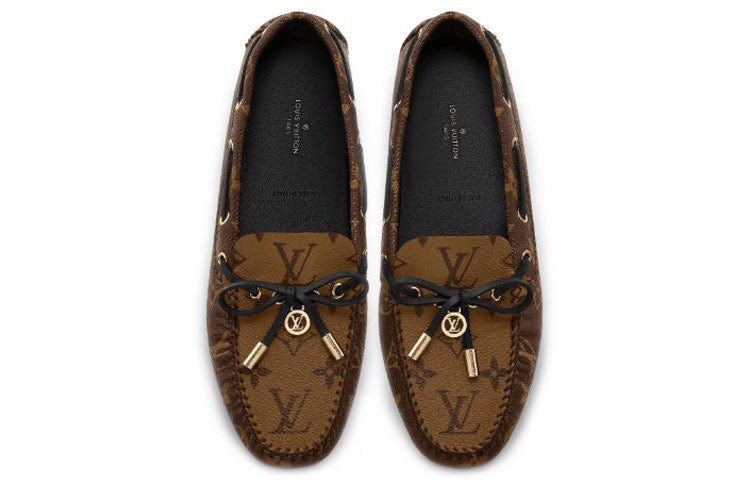 (WMNS) LOUIS VUITTON Gloria Flat Loafers 'Brown Monogram' 1A65IV - 4