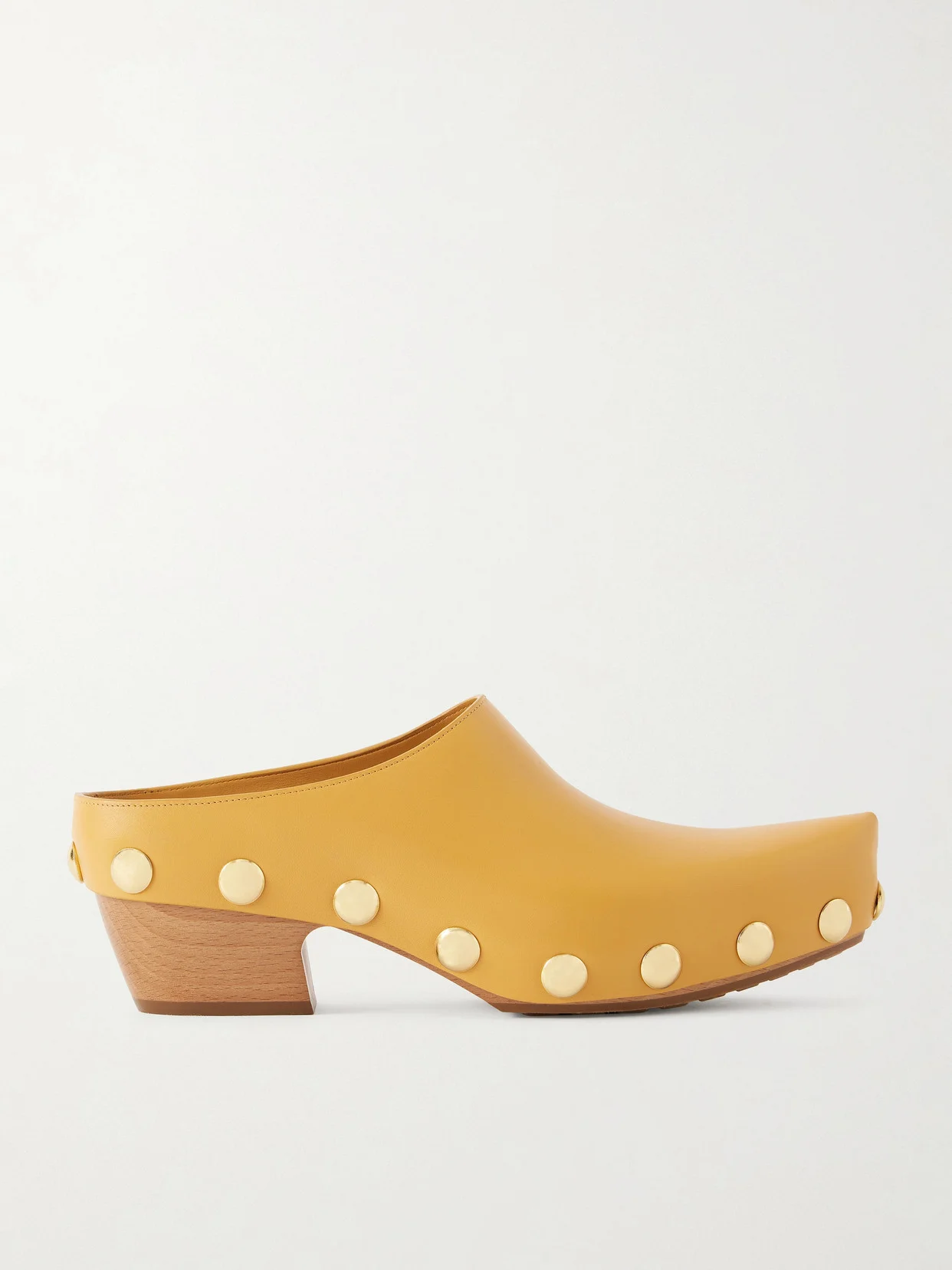 Gondola Studded Leather Clogs - 1