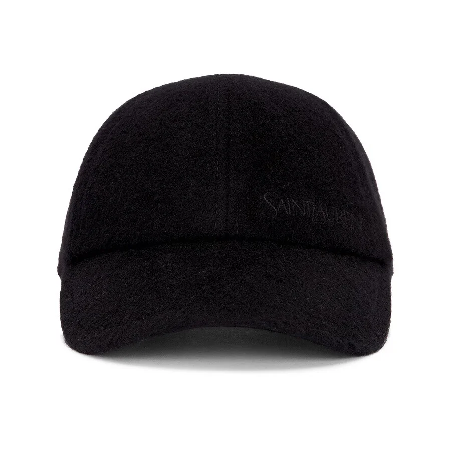 Saint Laurent Womens Embroidered Cap - 1