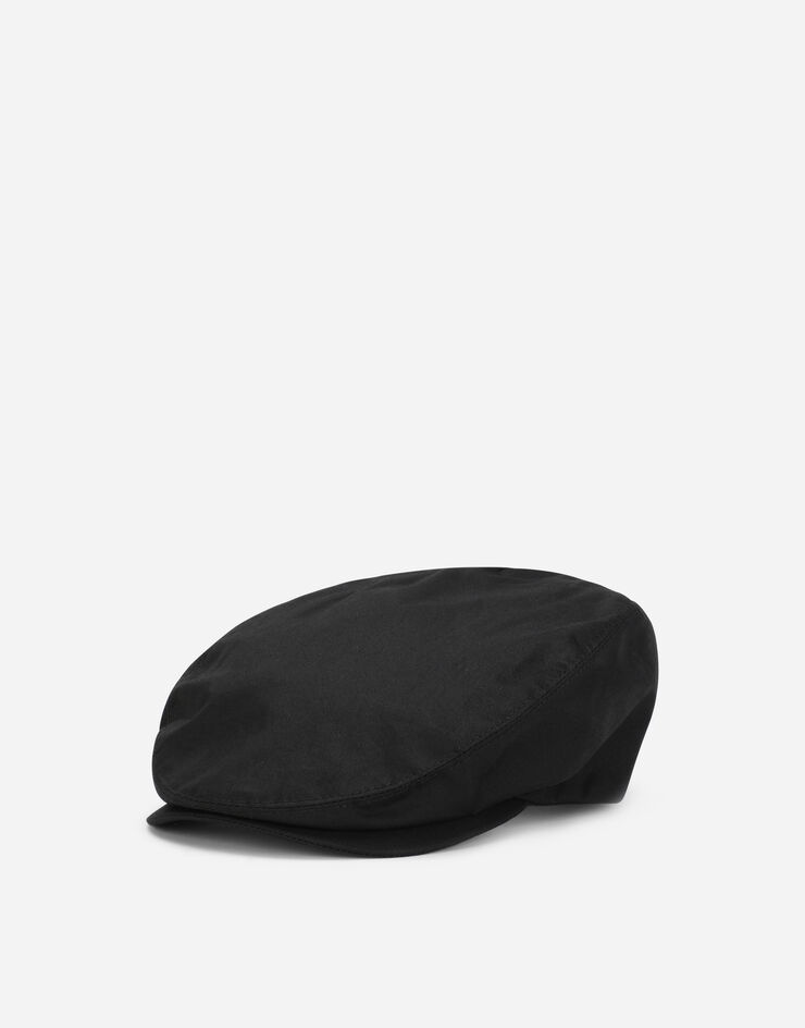 Stretch cotton flat cap with DG patch - 1