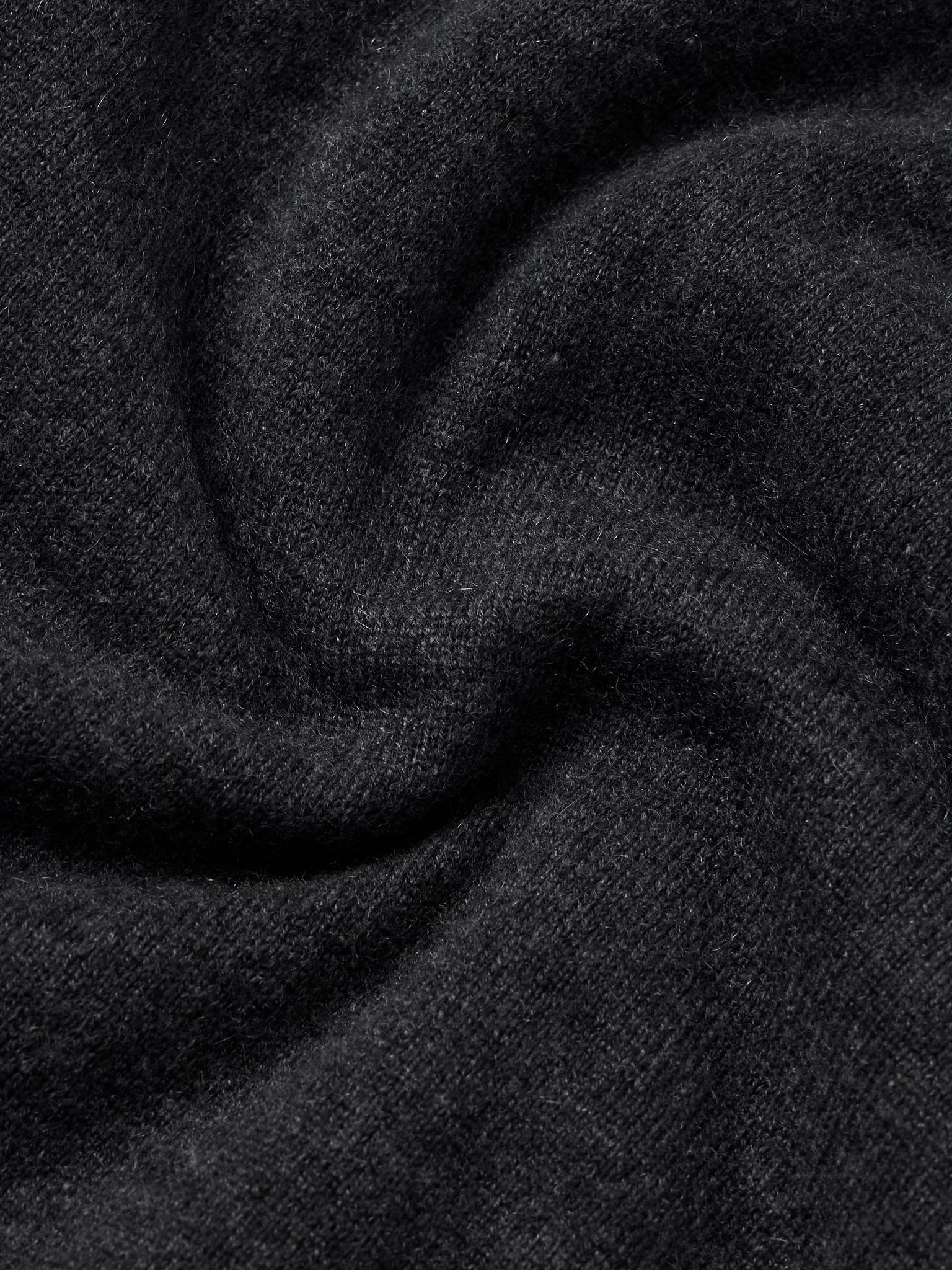 Finley Cashmere Half-Zip Sweater Black - 4