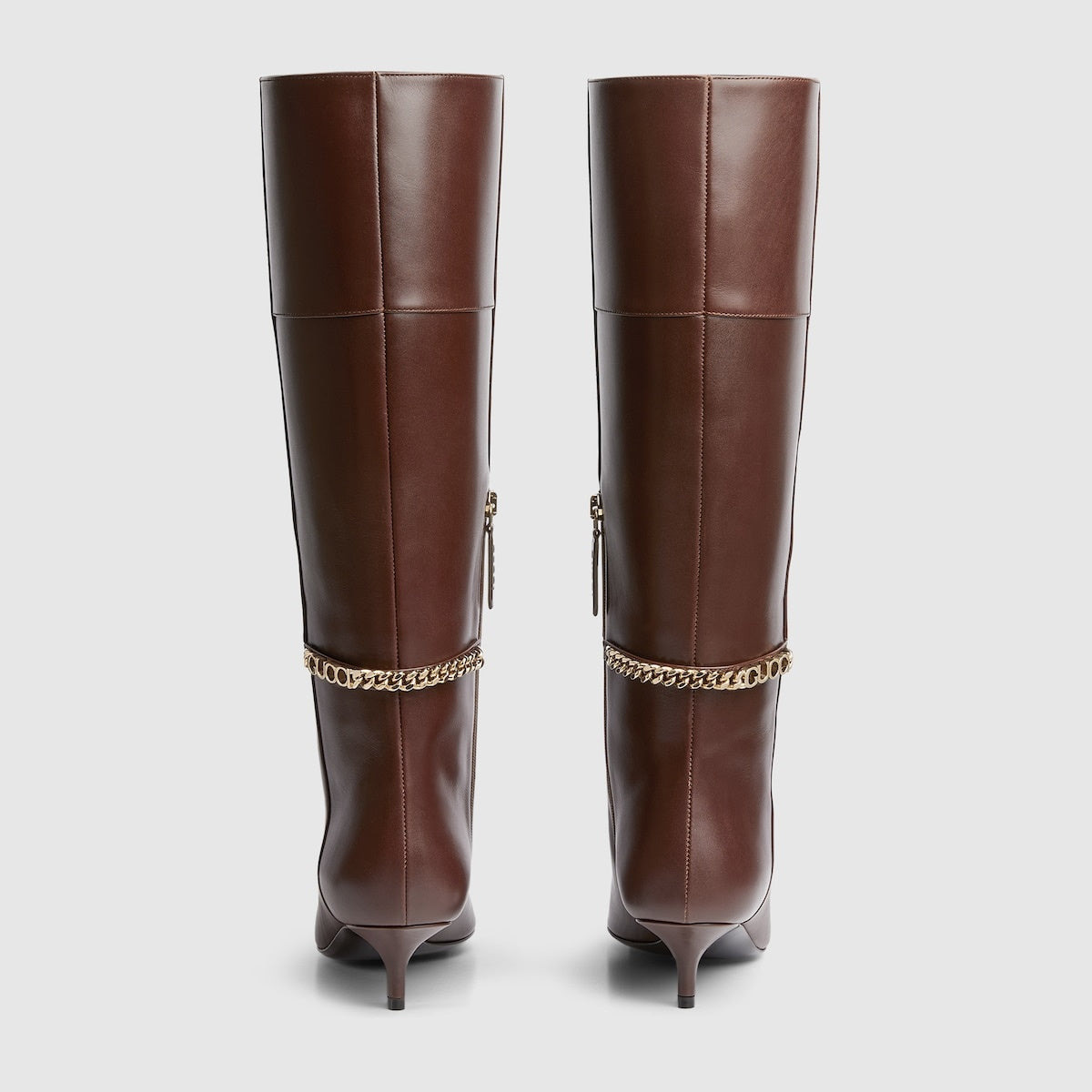 Gucci Signoria Leather Knee Boots - 3