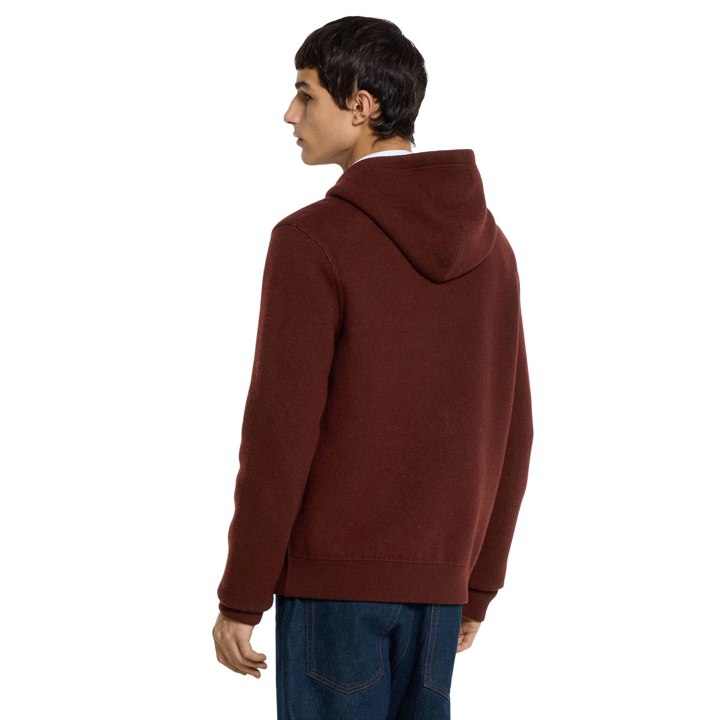 Reversible wool zip jacket - 4