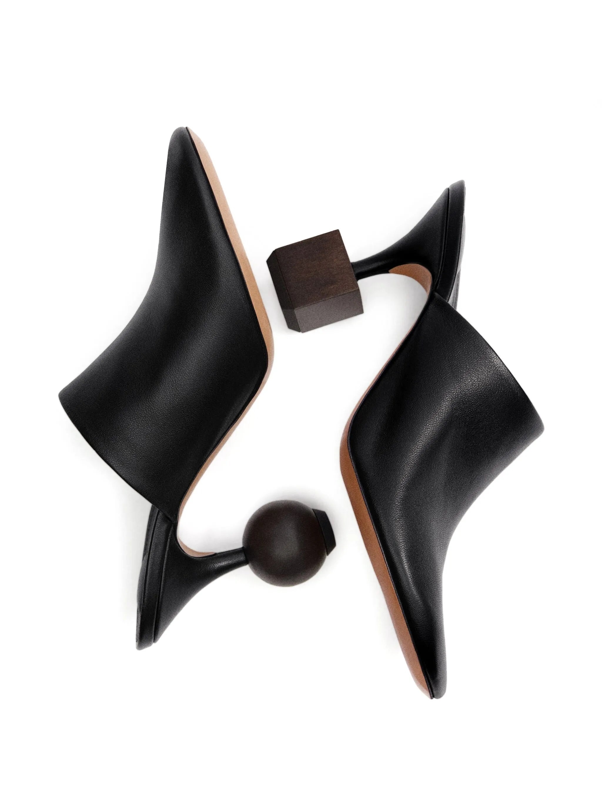 Leather Mules - 5