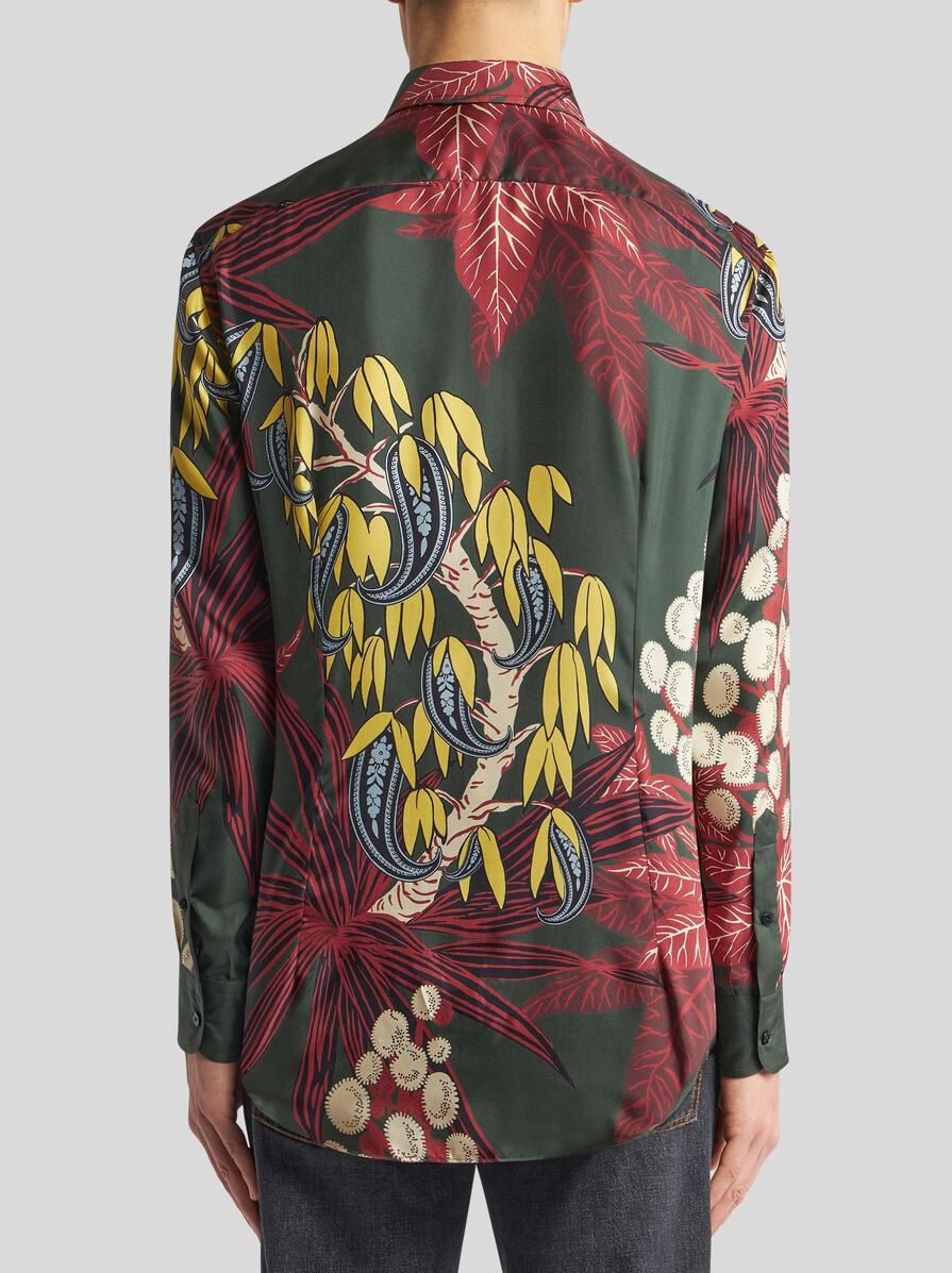 PRINTED SILK SHIRT - 5