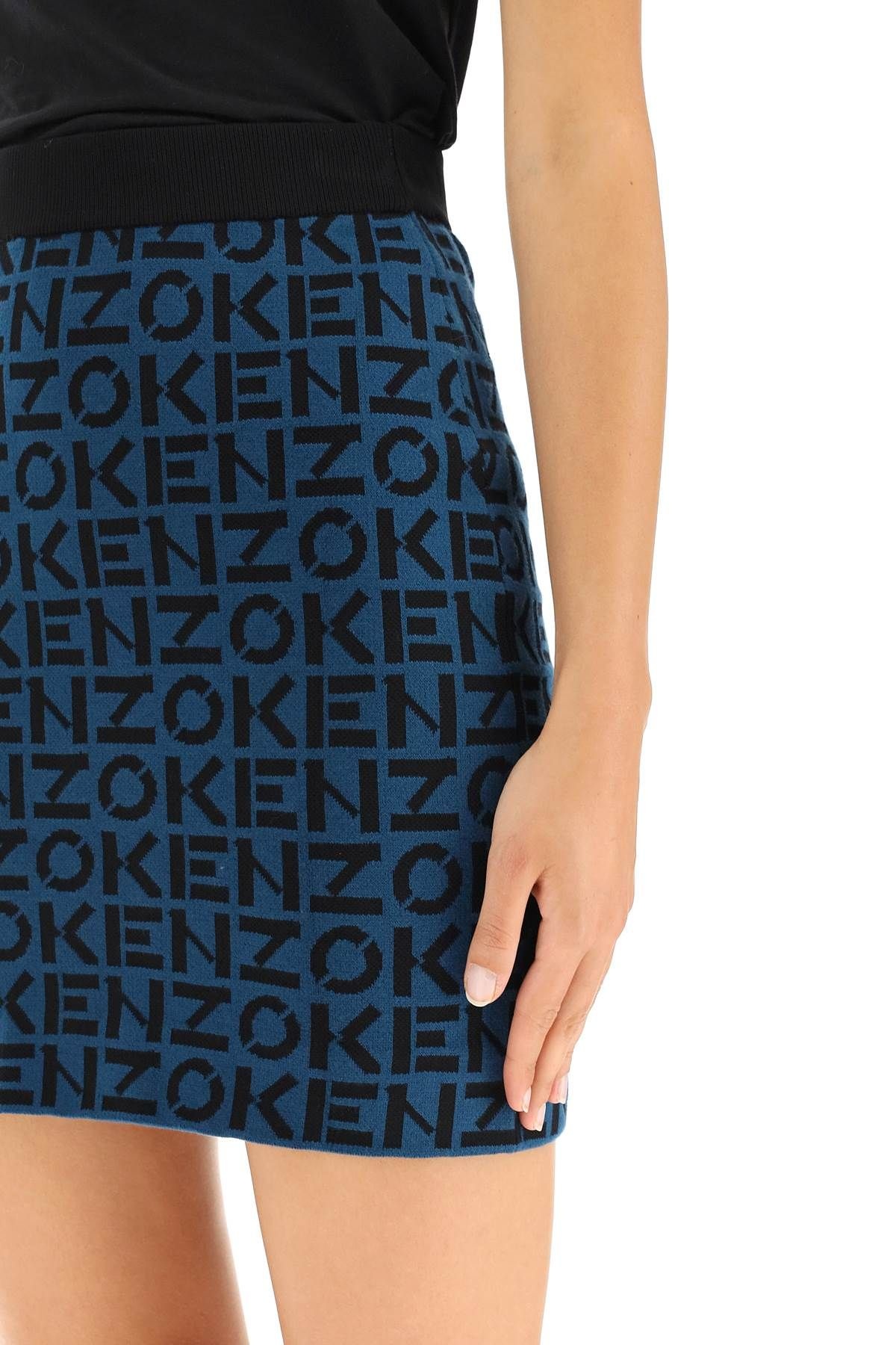 KENZO SPORT MONOGRAM MINI SKIRT - 5