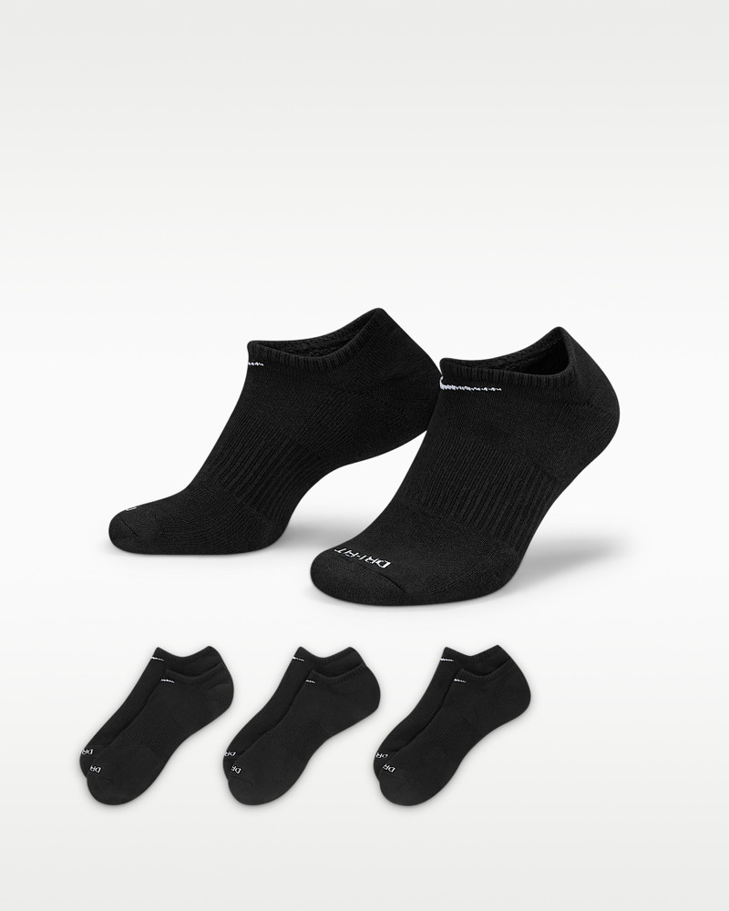 Nike Everyday Plus Cushion Training No-Show Socks (3 Pairs) 1