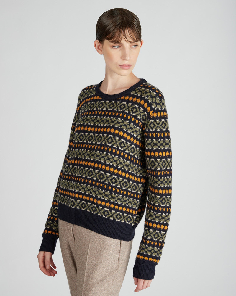 SLOWEAR Regular fit crewneck sweater in wool and Alpaca outlook