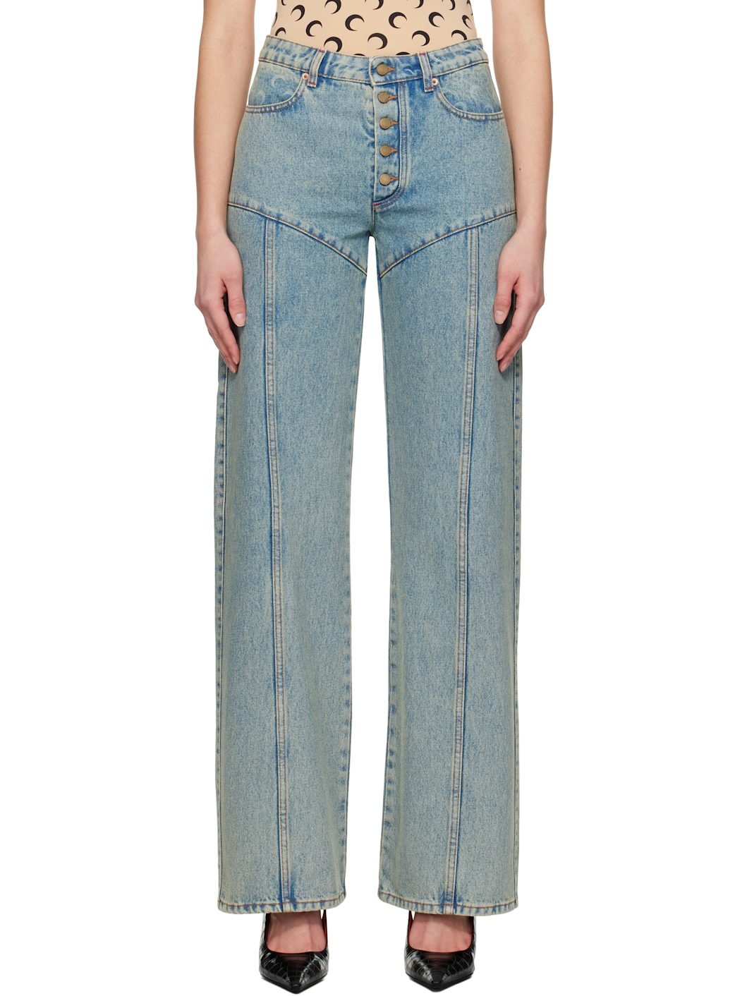 Blue Moon Laser Flare Jeans - 1