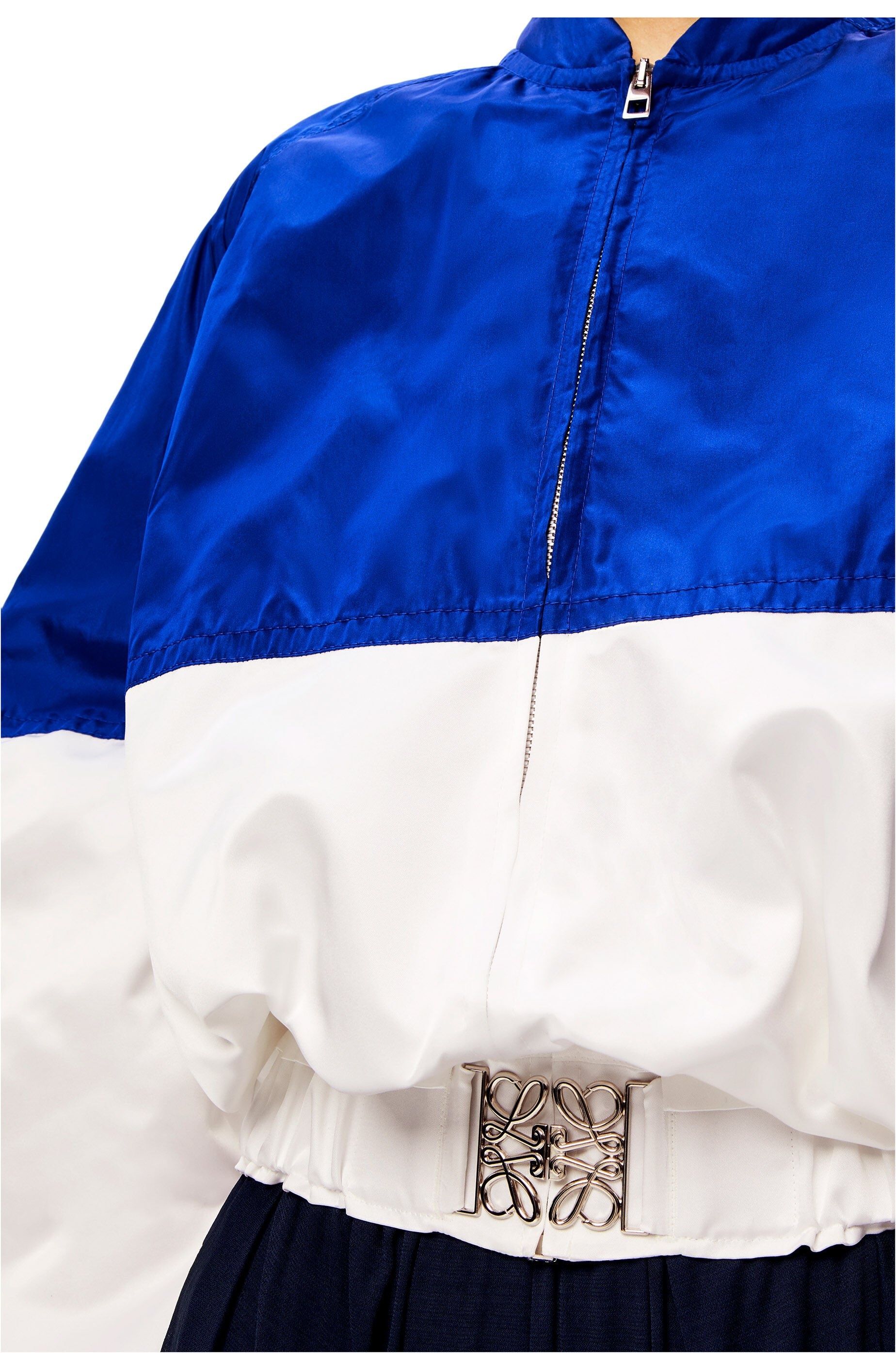 Bomber jacket in silk and polyester - 5