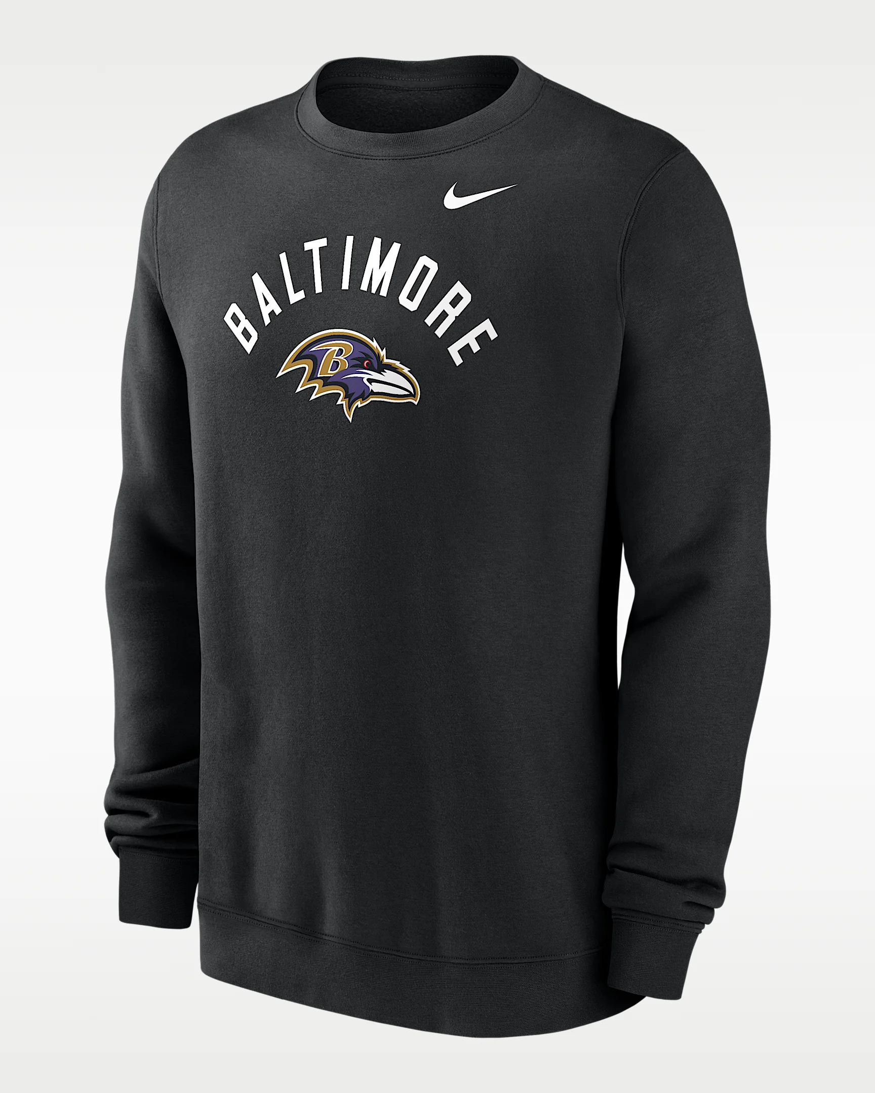 Baltimore Ravens Club Men's Nike NFL Pullover Crew - 1