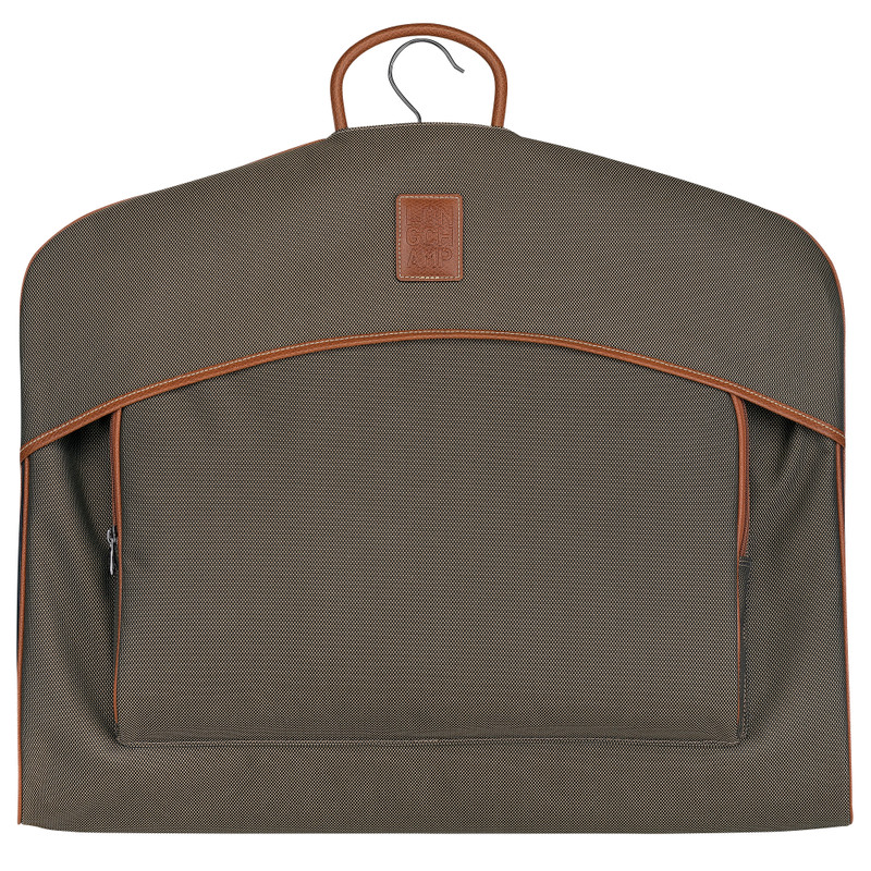 Longchamp Boxford Garment cover Brown - Canvas outlook