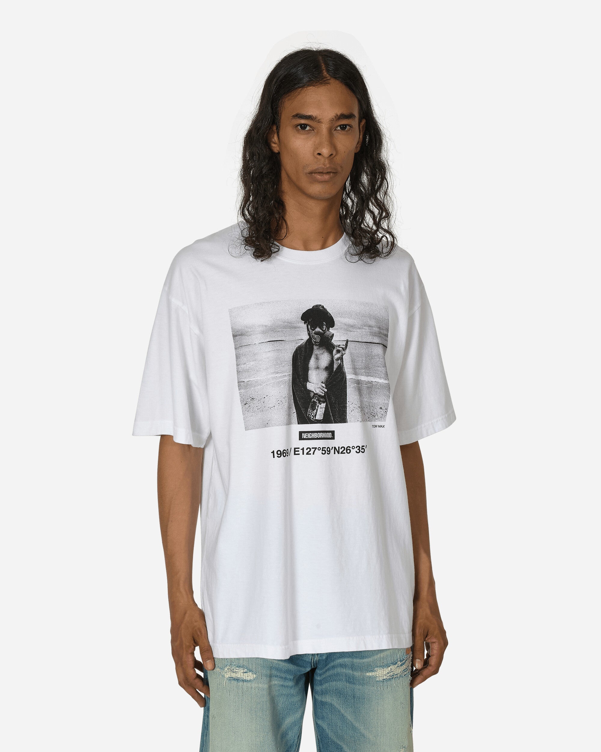 NEIGHBORHOOD Osamu Nagahama SS-3 T-Shirt White | slamjam