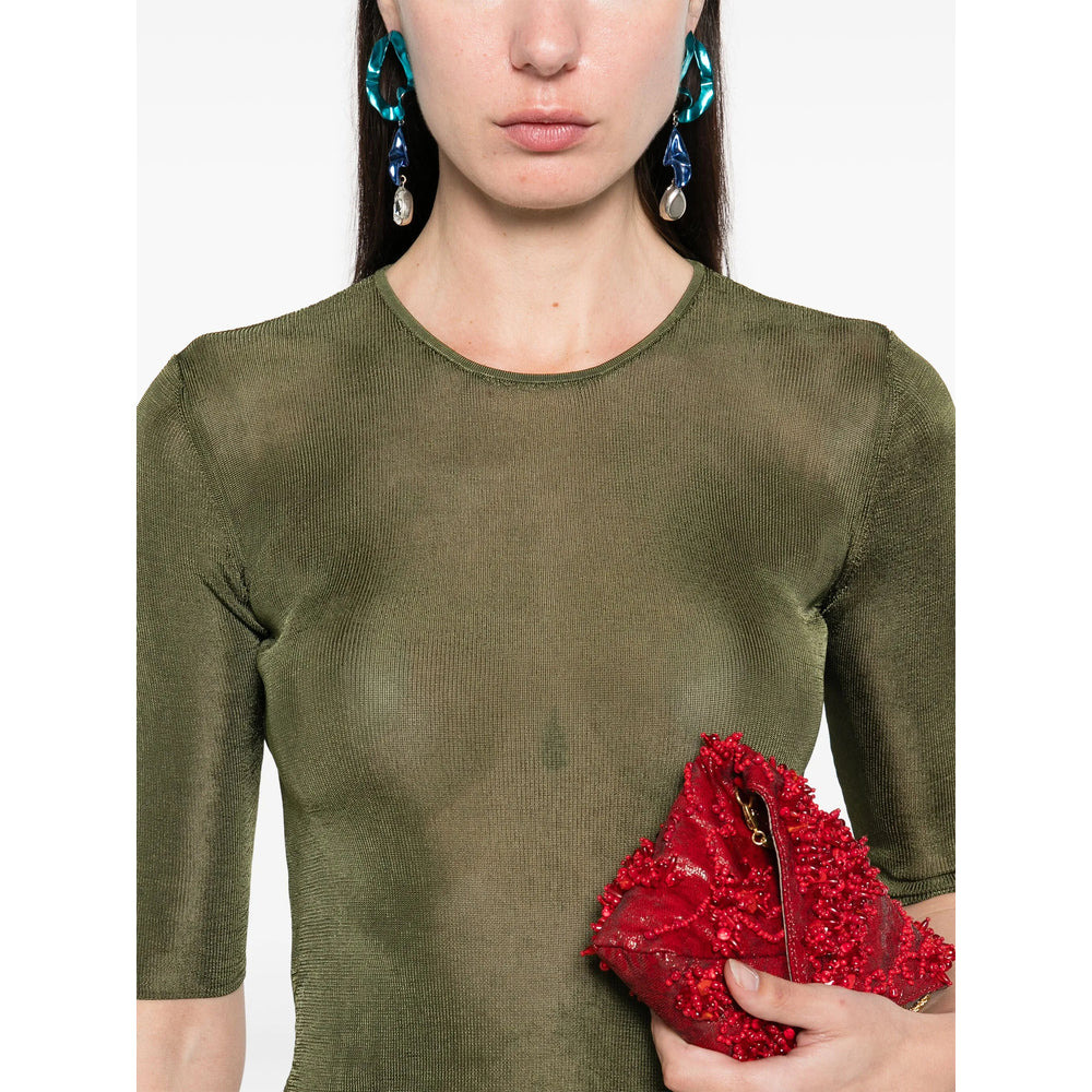 Saint Laurent Green Tops - T-Shirts & Jerseys Women - 5