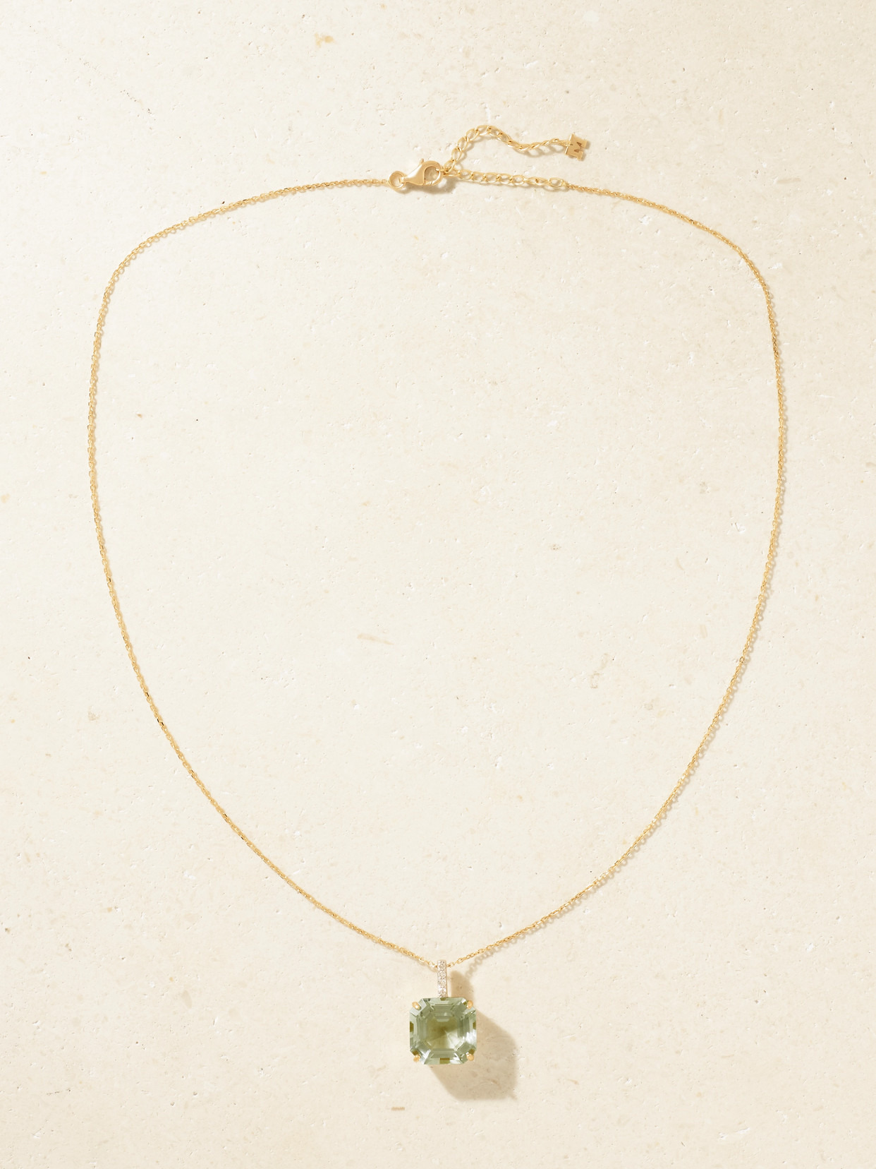 14-karat Gold Topaz And Diamond Necklace - 4