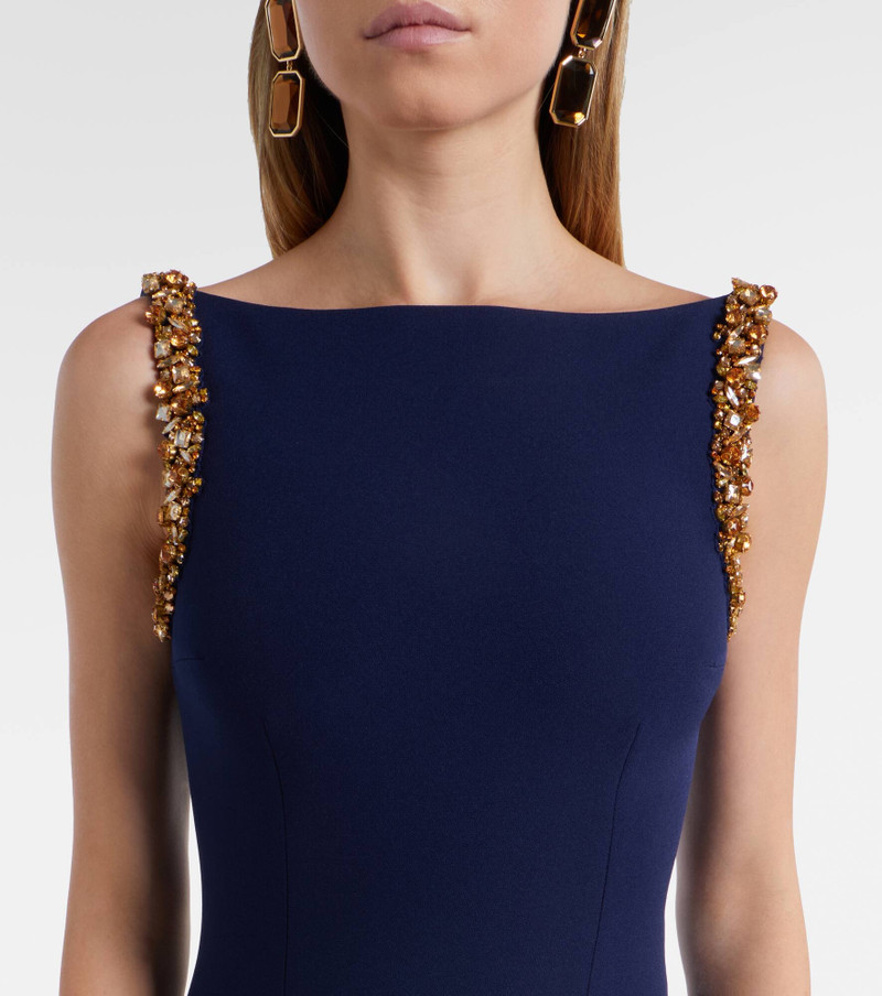 Sloane embellished crêpe gown 4