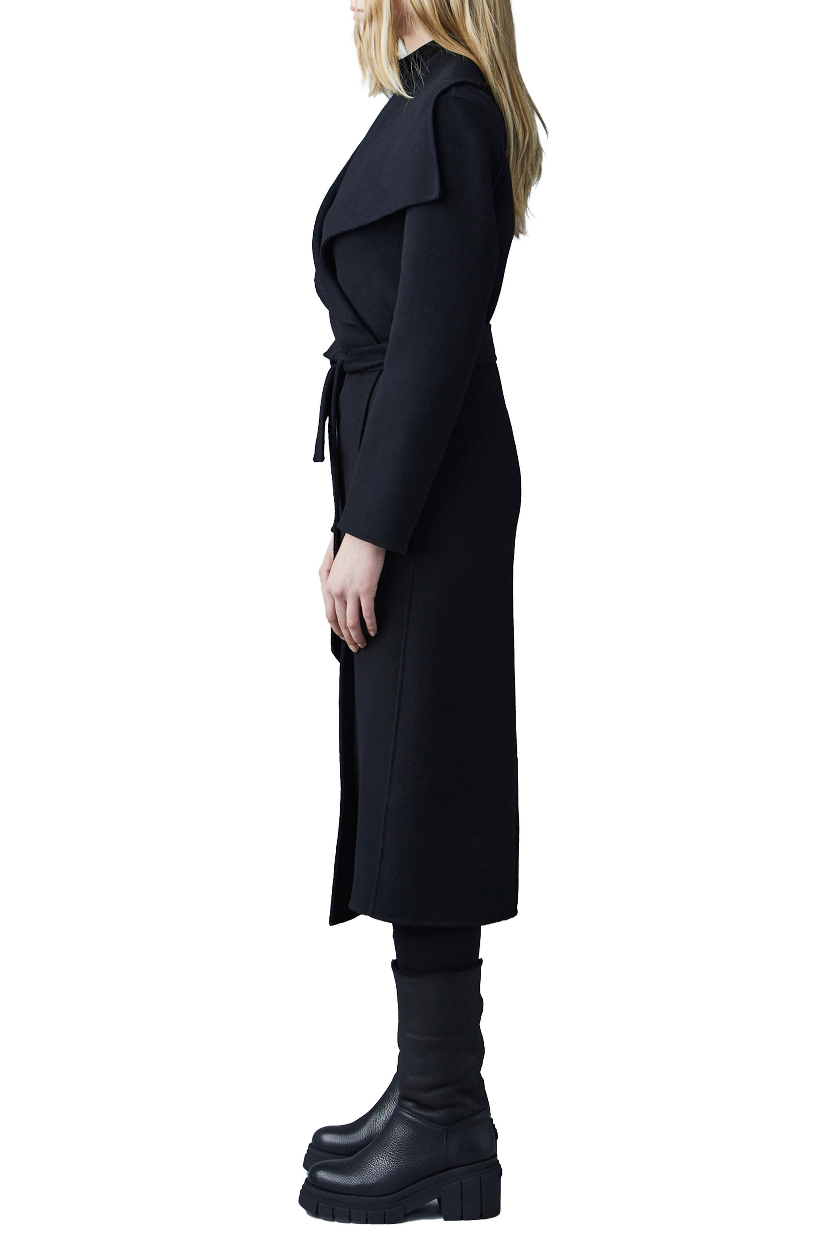 Mai Wool Long Wrap Coat - 3
